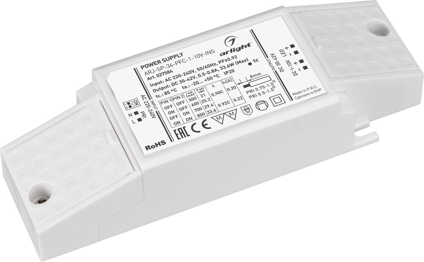 

Блок питания Arlight ARJ-SP-34-PFC-1-10V-INS 027584
