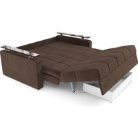 Диван Мебель-АРС Аккордеон Бакли НПБ 140x200 (велюр молочный шоколад НВ-178/13)