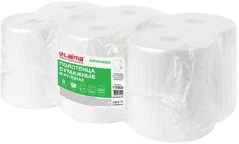 Бумажные полотенца Laima Advanced 112503 (6 шт, белый)