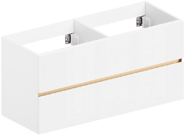 

ЗОВ Тумба под умывальник Лира 120 L120MW0MWGVA (белый глянец)