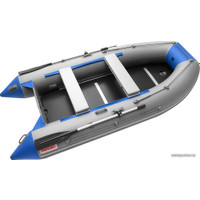 Моторно-гребная лодка Roger Boat Hunter Keel 3200 (малокилевая, серый/синий)