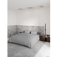 Евро комплект постельного белья Loon Emily (евро, наволочка 70x70, светло-серый)