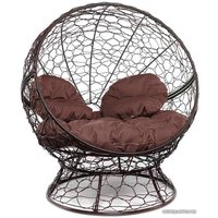 Кресло M-Group Апельсин 11520205 (коричневый ротанг/коричневая подушка)