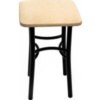 Табурет ВВР Квадрат (бежевый крокодил/черный, экокожа)