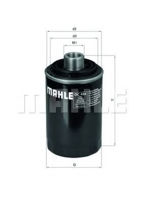 Масляный фильтр Mahle Knecht OC456