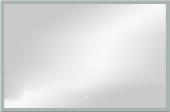 Континент Зеркало Frame Silver Led 90x70 (нейтральная подсветка)