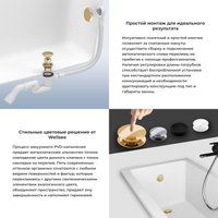 Сифон Wellsee Useful Extras 231915000 (белый/золото)