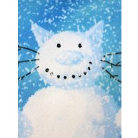 Декоративная подушка Matex Kotoklism. Снегокот 52-289 (белый/голубой/синий)