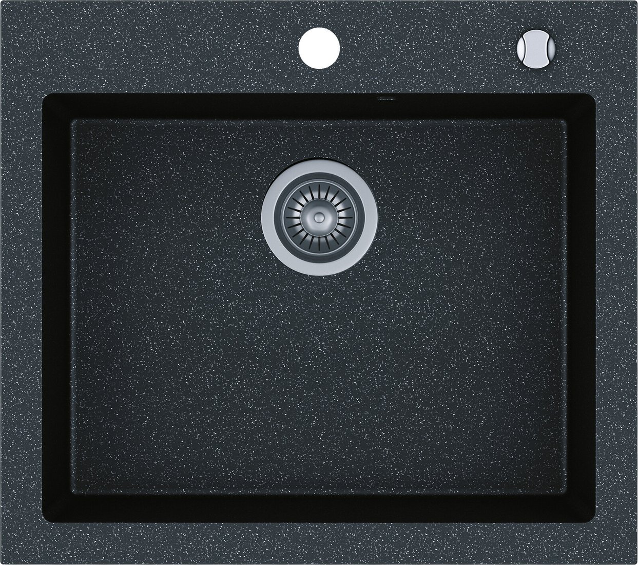 Кухонная мойка Kernau KGS H 60 1B Black Metallic