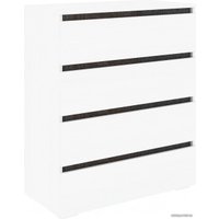 Комод Кортекс-мебель Бари 80 4ш (белый/белый/береза)