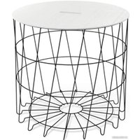 Журнальный столик Sheffilton SHT-CT41 254583 (сандал/белый муар)