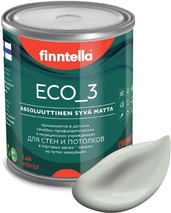 

Краска Finntella Eco 3 Wash and Clean Kanarian F-08-1-1-LG100 0.9 л (св.-зеленый)