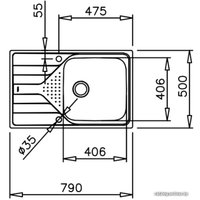 Кухонная мойка TEKA Universe 50 T-XP 1B 1D MAX MCTXT