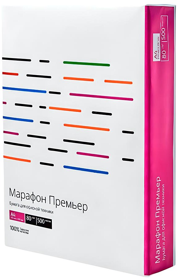 

Офисная бумага Technoevolab Марафон Премьер A4 80 г/м2 500 л 450L91720