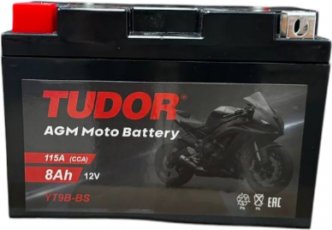 

Мотоциклетный аккумулятор Tudor YT9B-BS L+ (8 А·ч)