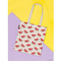 Сумка шоппер JoyArty Дольки арбуза ткань под лен bsh_47762