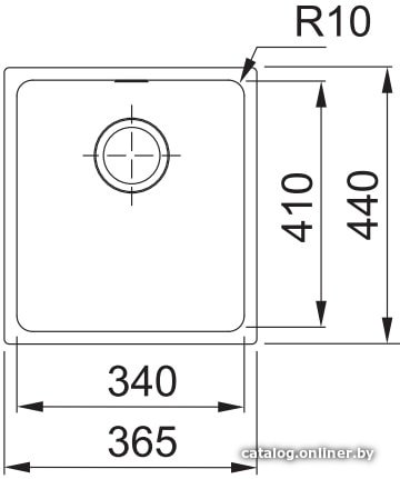 Кухонная мойка Franke Sirius SID 110-34 144.0603.819 (серый)