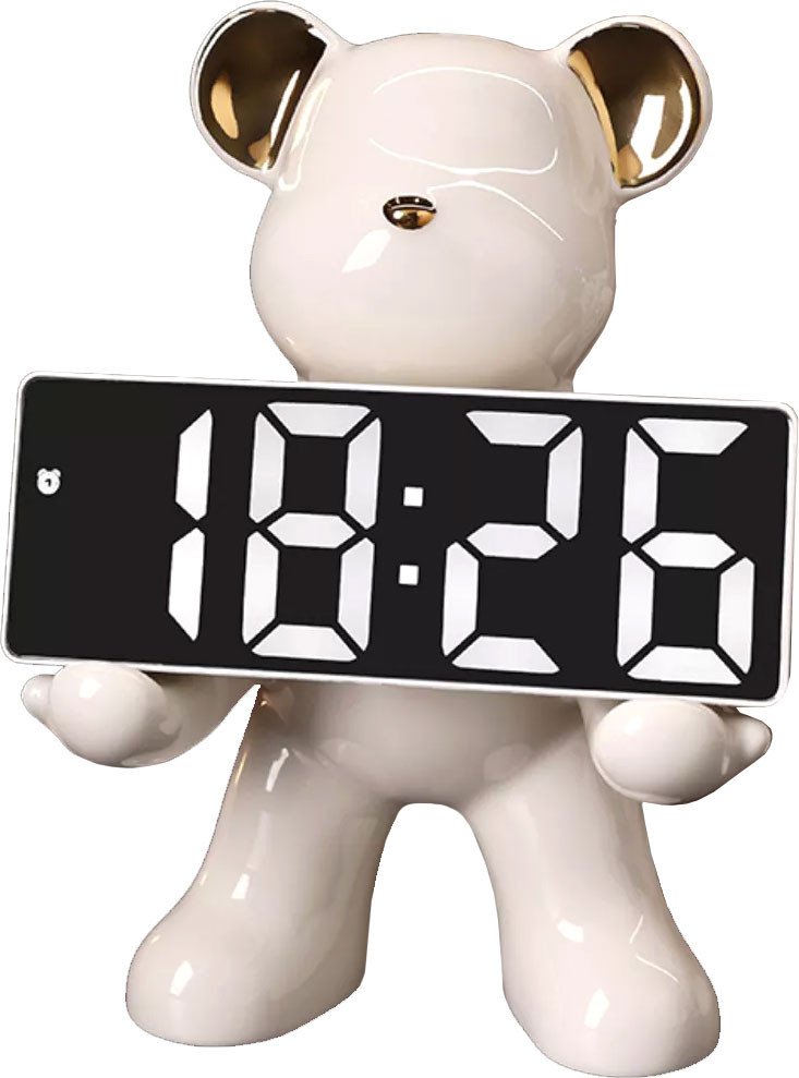 Настольные часы Merry Bear Home Decor Violent Bear 50006072 (молоко)