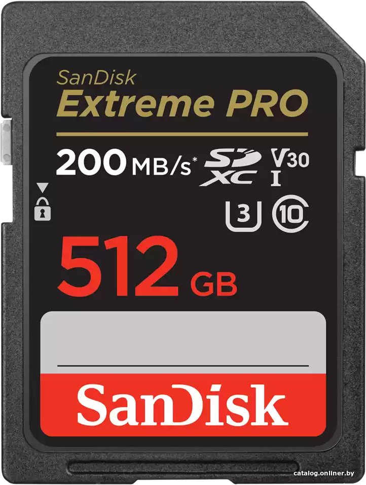 Карта памяти SanDisk Extreme PRO SDXC SDSDXXD-512G-GN4IN 512GB