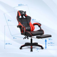 Игровое (геймерское) кресло Оклик Camper (черный/красный)