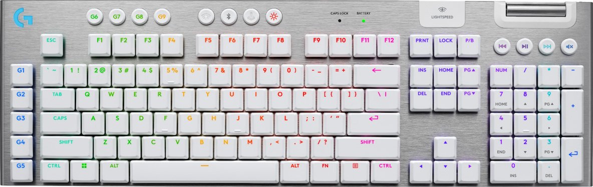 

Клавиатура Logitech G915 X Lightspeed GL Tactile 920-012685 (белый, нет кириллицы)