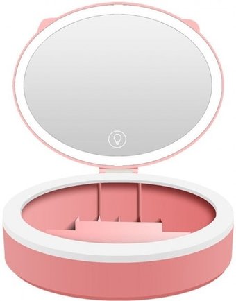 Косметическое зеркало ShineMirror TD-022 (розовый)