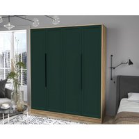 Шкаф распашной Интерлиния Концепт Тренд КТ-Ш4 (дуб золотой/изумруд)