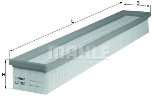

Воздушный фильтр Mahle Knecht LX992