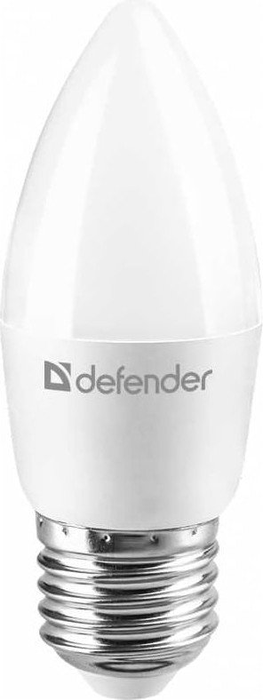 Светодиодная лампочка Defender C37-8W-865-E27