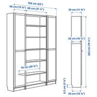 Книжный шкаф Ikea Billy/oxberg s29483540