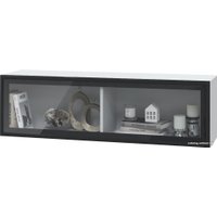 Полка MLK Шарлиз 1 стеклянная дверь (белое сияние/белый снег)