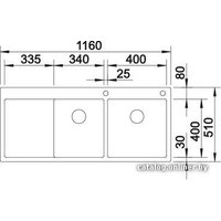 Кухонная мойка Blanco CLARON 8 S-IF/A