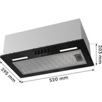 Кухонная вытяжка Libhof LB-0852 (черный)