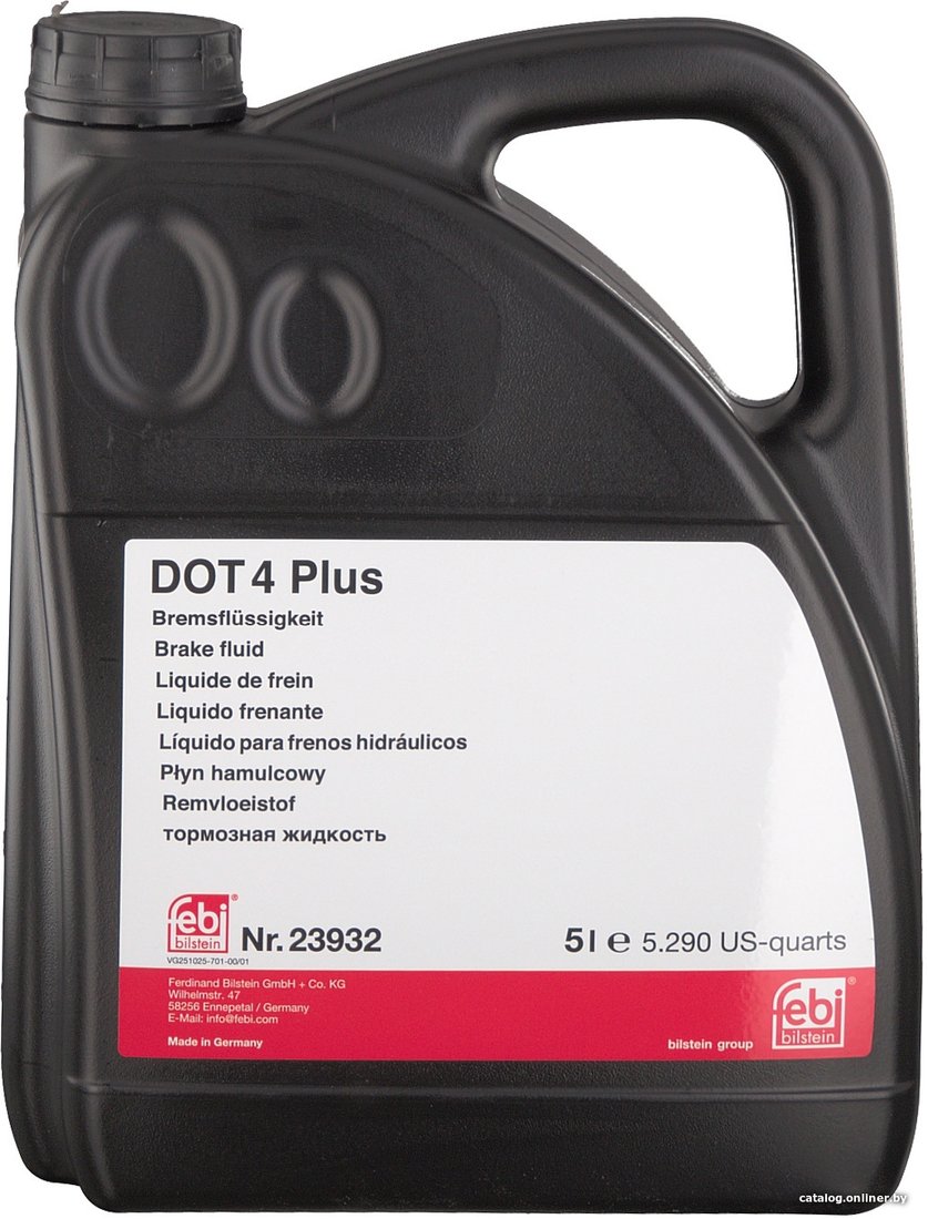 Тормозная жидкость Febi bilstein DOT 4 Plus 5л