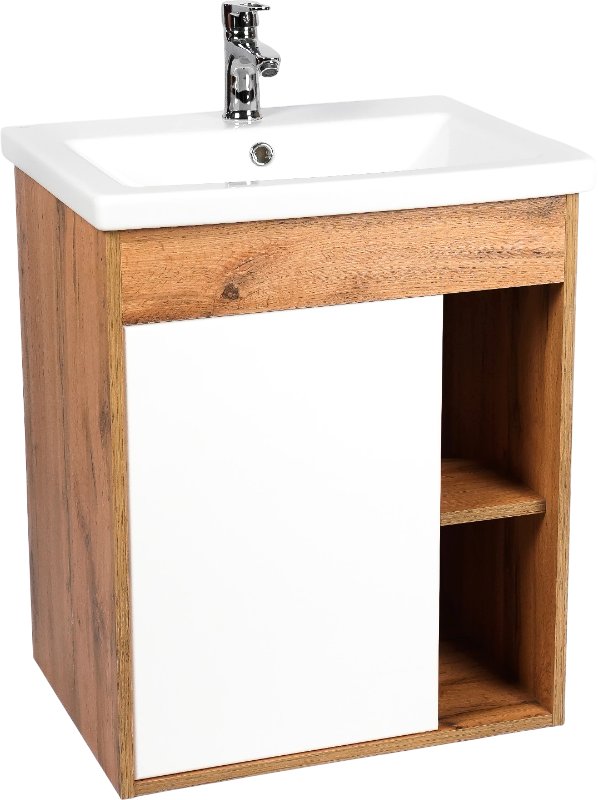 

Viant Тумба с умывальником Бостон Como 60 VBOS60CO-T1STP+S-UM-COM60/1-w