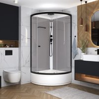 Душевая кабина Domani-Spa Simple 99 Mid 90x90 DS01Sm99MGrCl00.Gt-V1.2-Black