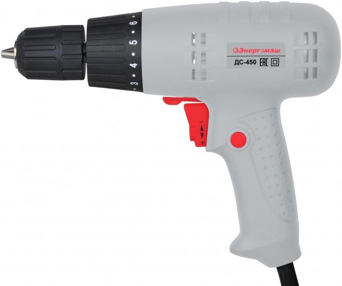 

Дрель-шуруповерт Энергомаш ДС-450