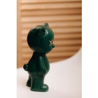 Статуэтка К.РАМА Мишка кожаный Kaws & Bearbrick (зеленый)