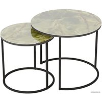 Журнальный столик Калифорния мебель Стелла (2 шт, зеленый оникс)