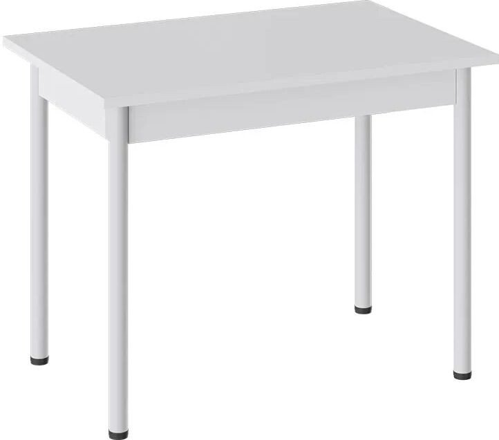 

Кухонный стол Трия Родос тип 1 опора d40 (белый муар/белый)