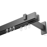 Карниз для штор Lm Decor Флэт Лайн Изи двойной (сатин, 3.2м)