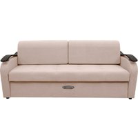 Диван Сириус Лидер-2 ППУ 215x110 (Eva 01 велюр белый)