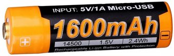 Аккумулятор Fenix 14500 1600mAh ARB-L14-1600U 1шт