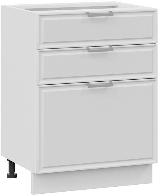 

Шкаф напольный Трия Белладжио 1Н6Я3 (белый/фон белый)