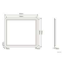  Roxen Зеркало Bella 510055-80 80х70
