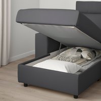 Угловой диван Ikea Vimle с широкими подлокотниками/Hallarp серый s09401772