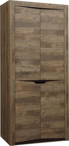 Шкаф распашной Олмеко Лючия 33.03 (кейптаун/венге/белый)