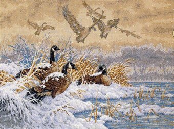 Набор для вышивания Dimensions Зимний перелет 35205