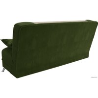 Диван Лига диванов Анна 110681 (микровельвет, бежевый/зеленый)