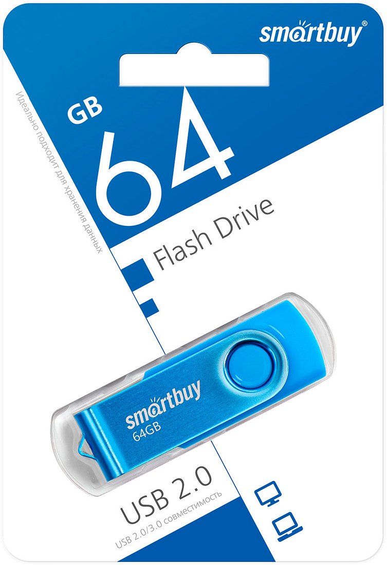 

USB Flash SmartBuy Twist 64GB (синий)